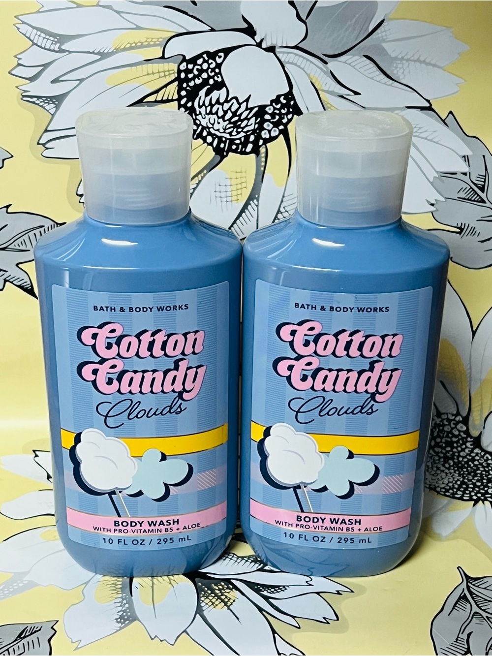 2 Bath & Body Works Cotton Candy Clouds Body Wash —
